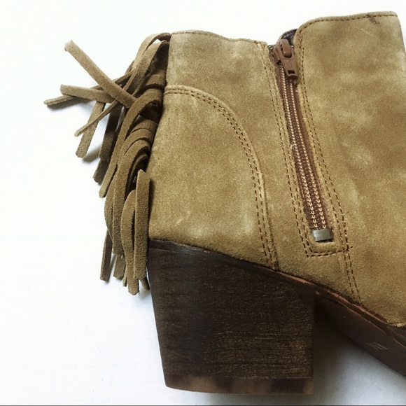 NWT Coconuts by Matisse camel suede fringe bootie - Picture 6 of 7